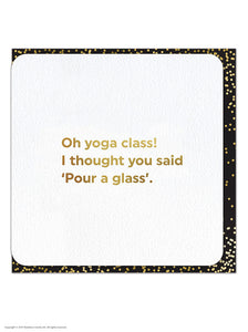 Card - Yoga Class