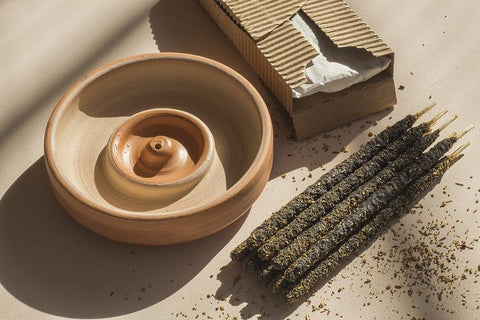 Sabia Bare Clay Incense Holder