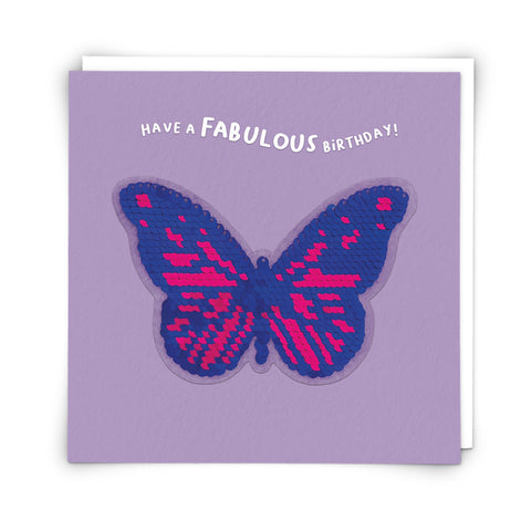 Shine Card - Fabulous Birthday Butterfly