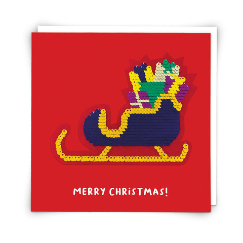 Christmas Shine Card - Sleigh