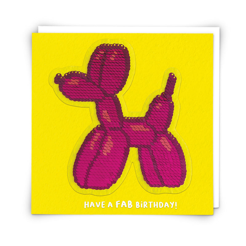 Shine Card - Balloon Dog