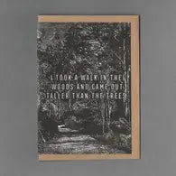 Letterpress Card - Taller Than the Trees