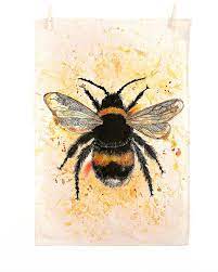 Dollyhotdogs Bee Tea Towel