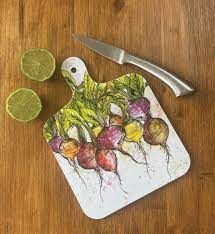 Dollyhotdogs Radish Small Chopping Board