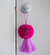 Jumbo Pom Pom & Tassel Bag Swag