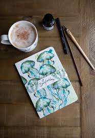 Dollyhotdogs Jellyfish A5 Perfect Bound Paperback Notebook