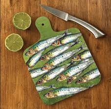 Dollyhotdogs Sardines Small Chopping Board