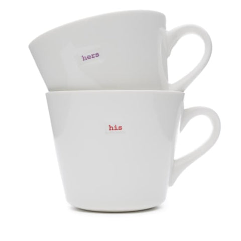 Keith Brymer Jones - His & Hers Bucket Mug Pair 350ml