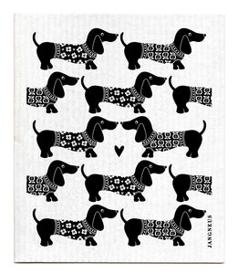 Black Dax Dishcloth - Made from 100% Biodegradable Materials By Jangneus