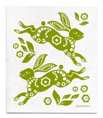 Green Hare Dishcloth - Made from 100% Biodegradable Materials By Jangneus