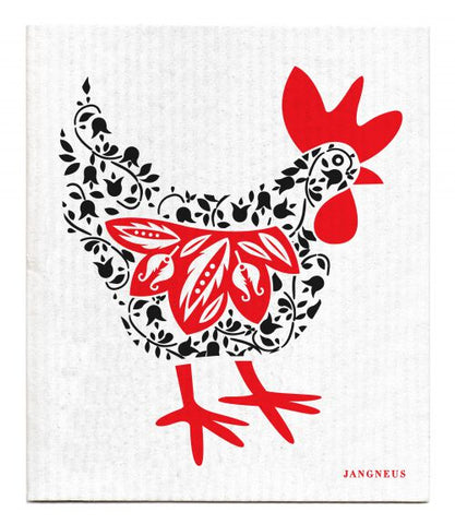 Black Hen Dishcloth - Made from 100% Biodegradable Materials By Jangneus