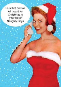 Christmas Card - Naughty Boys