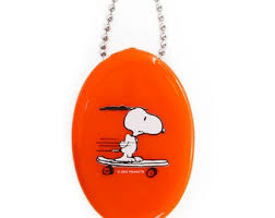Peanuts Snoopy Skateboard Coin Pouch