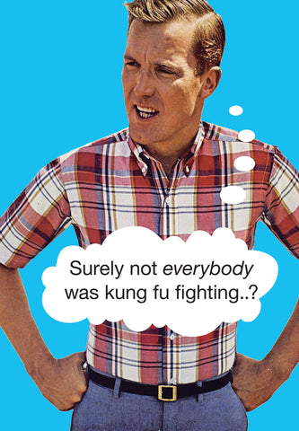 Funny Card - Kung Fu Fighting