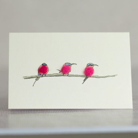 Mini Card - Carmine Bee Eater Birds