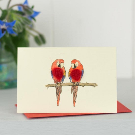 Mini Card - Parrots