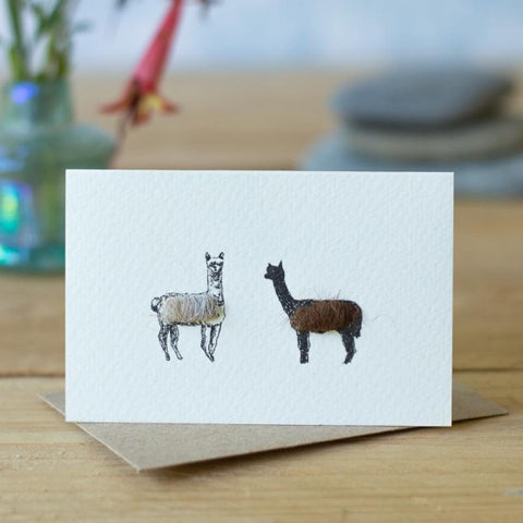 Papersheep Mini Card - Alpacas