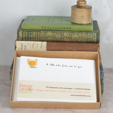 Chicken Notecards - Box of 10