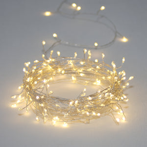 Silver Cluster Light Chain - Battery 3m