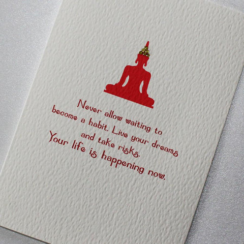 Good Vibes Card - Your Life Is Happening Now