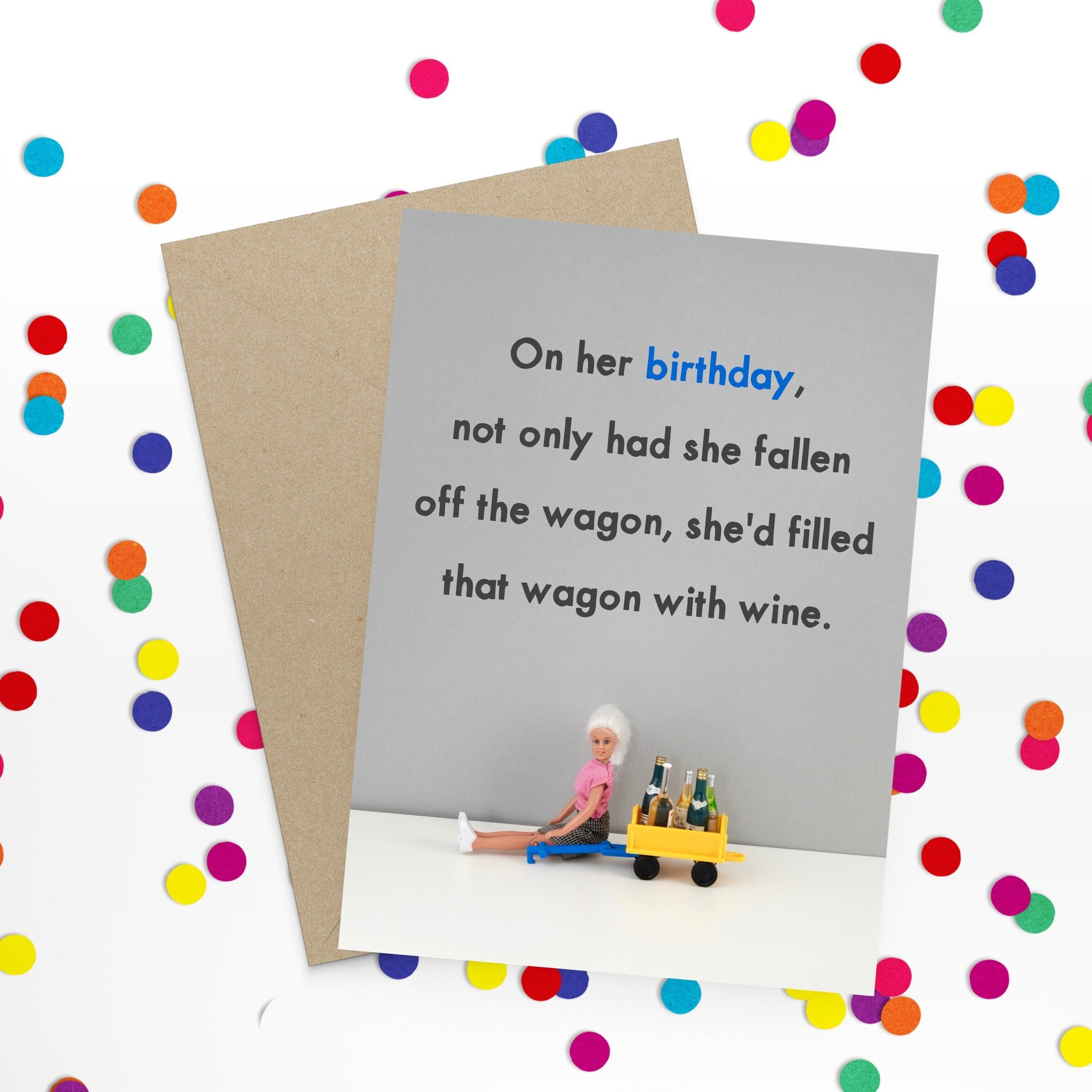Jeffrey & Janice Card - Wagon Birthday