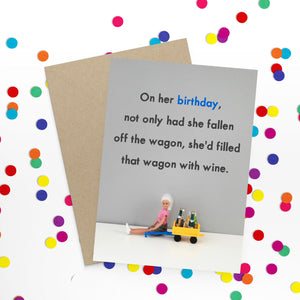 Jeffrey & Janice Card - Wagon Birthday
